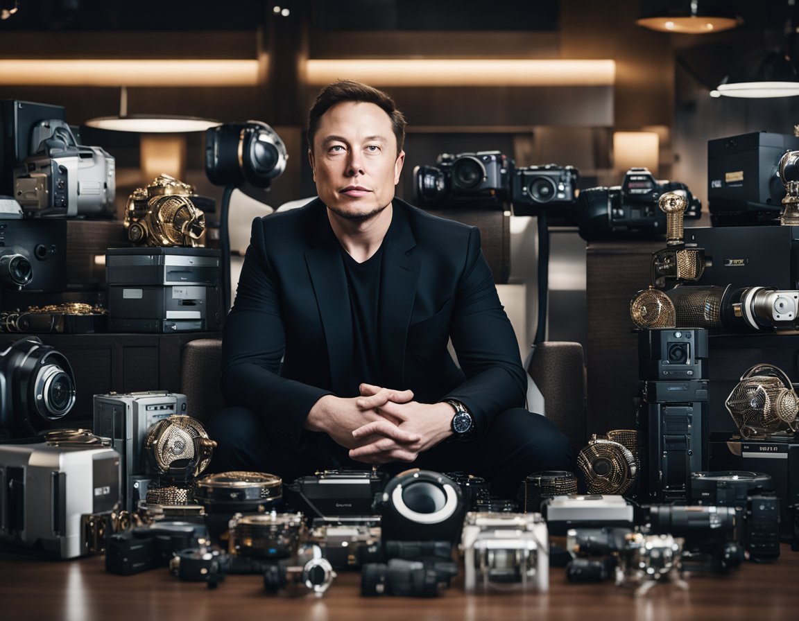 Elon Musk with Expensive Amazon Items
