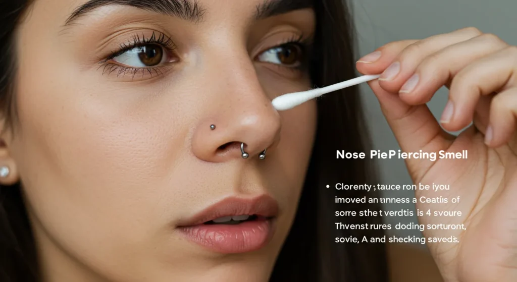 why does my nose piercing smell