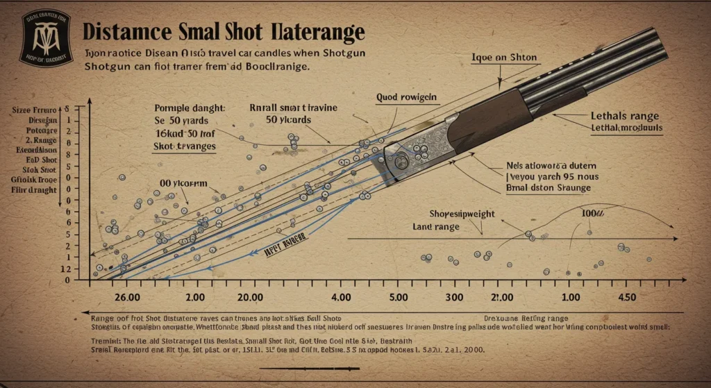 how many yards can small shot travel