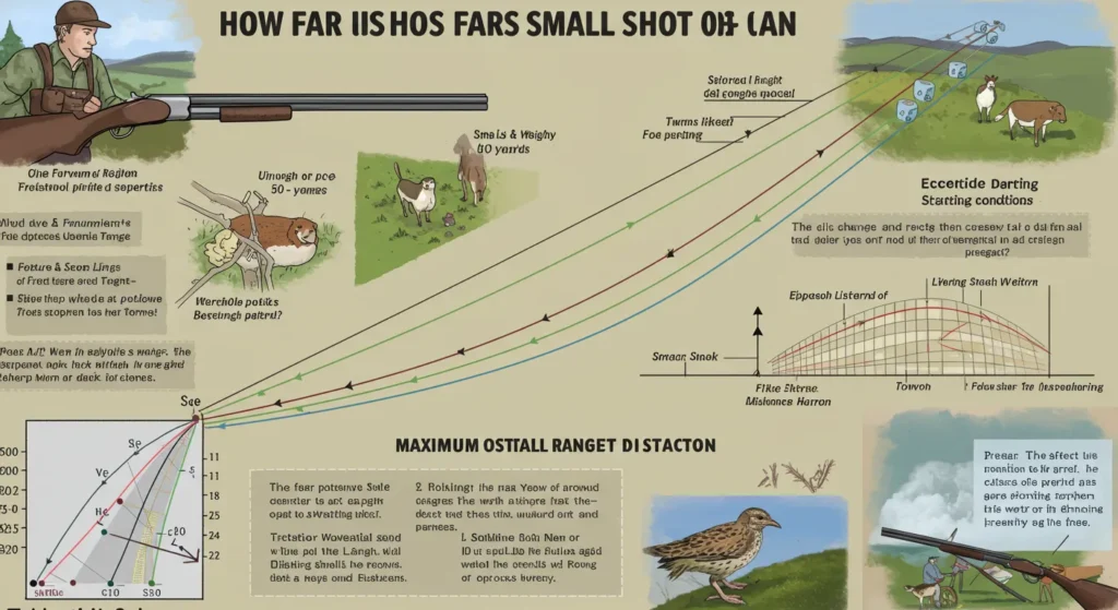 how many yards can small shot travel