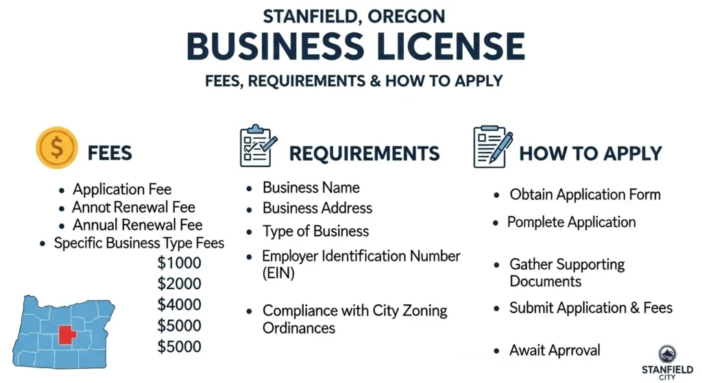 do i need a business license in stanfield oregon