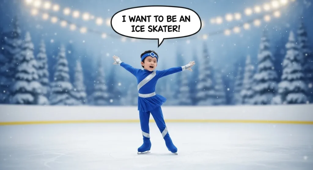 why does ksayim hsiung want to be an ice skater
