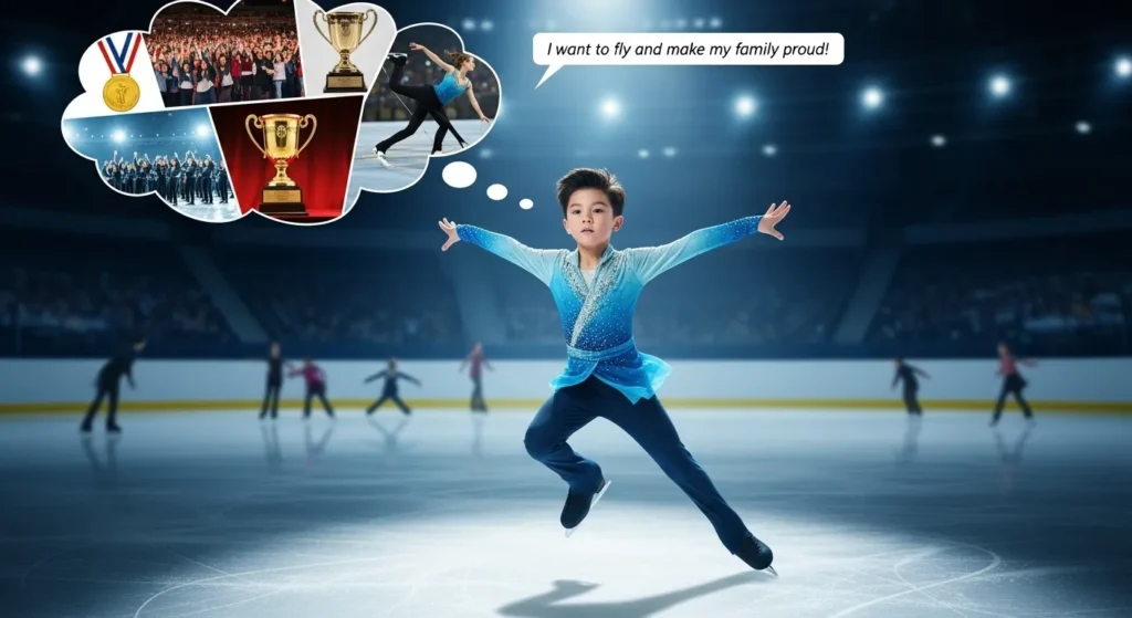 why does ksayim hsiung want to be an ice skater