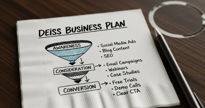 Deiss Business Plan on a Napkin Simple Marketing Funnel