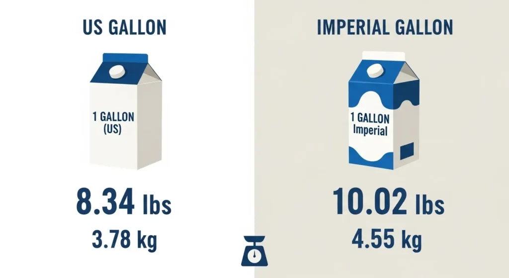 how much does a gallon of milk weigh