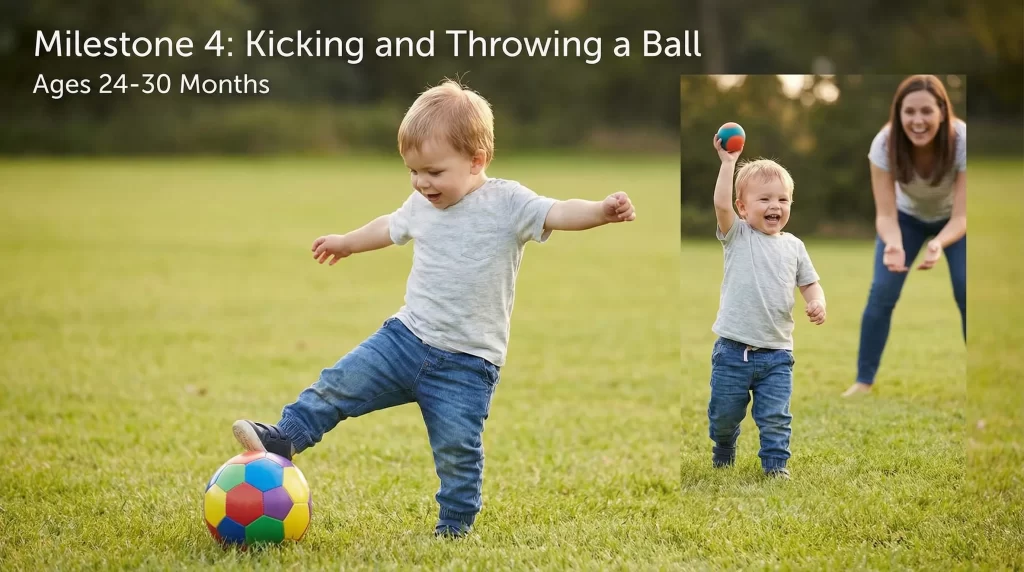 Kicking and Throwing a Ball