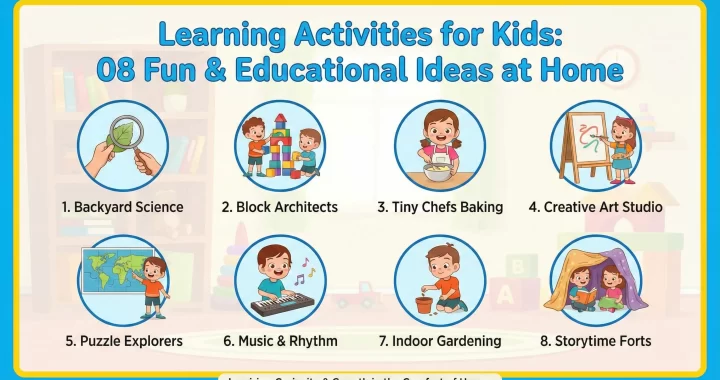 Learning Activities for Kids: 08 Fun & Educational Ideas at Home