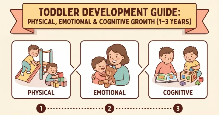 Toddler Development Guide: Physical, Emotional & Cognitive Growth (1–3 Years)