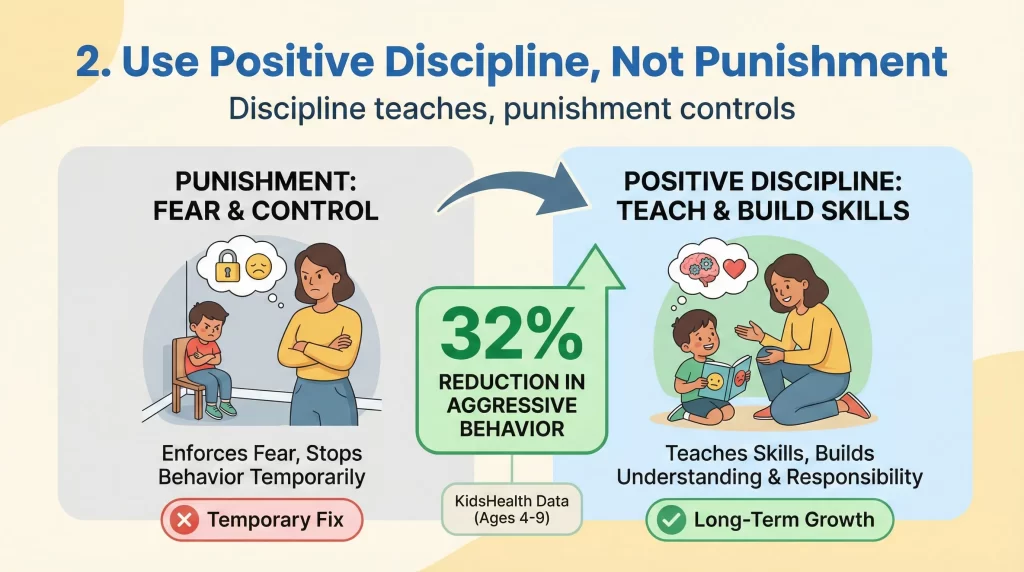 Use Positive Discipline, Not Punishment