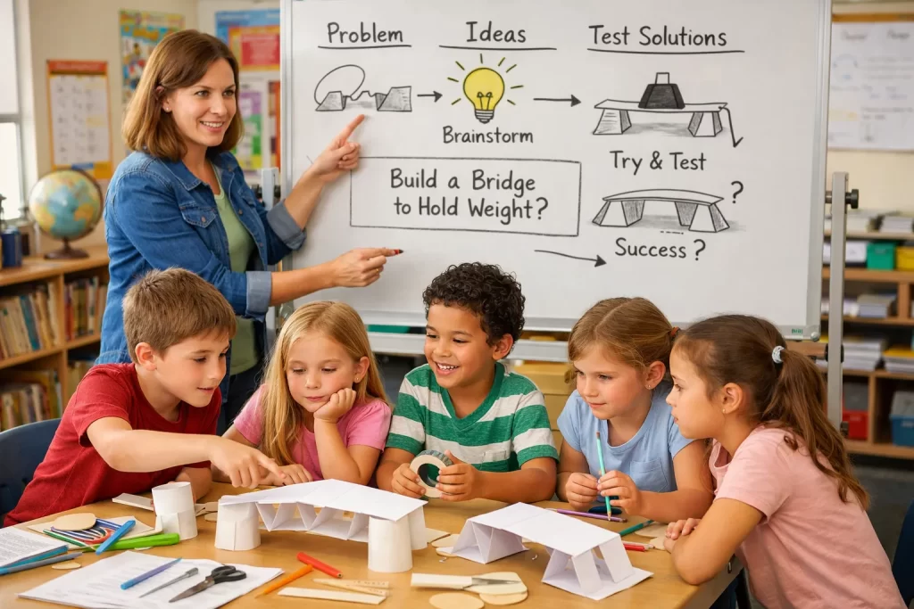 STEM Activities for Kids helping children build critical thinking and creativity through classroom experiments.